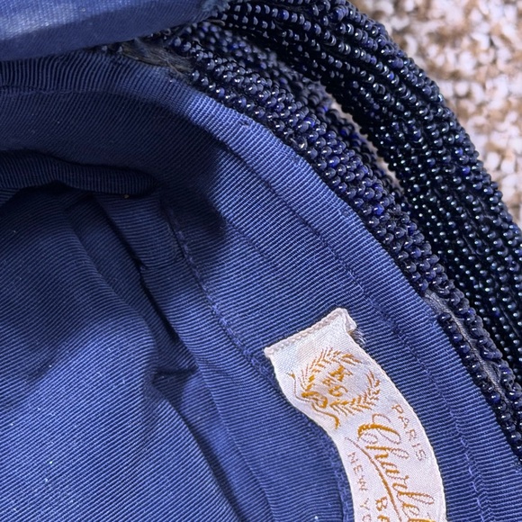 Vintage 40s Beaded Bag Charlet Paris New York - Picture 7 of 9